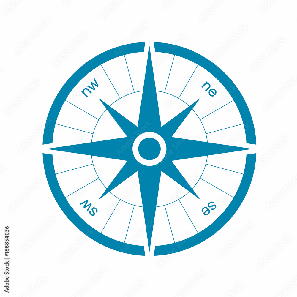 Compass wind rose vector design element Compass wind rose vector design element