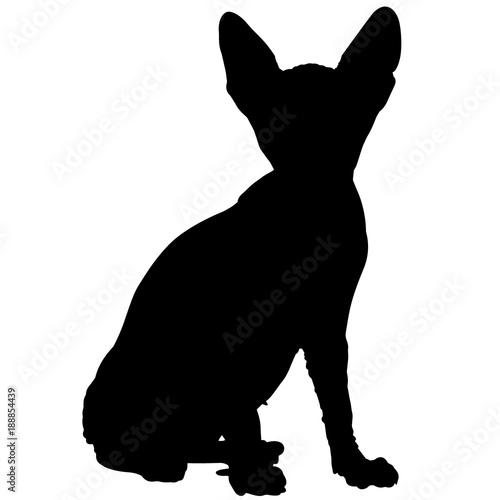Sphynx Cat Silhouette Vector Graphics
