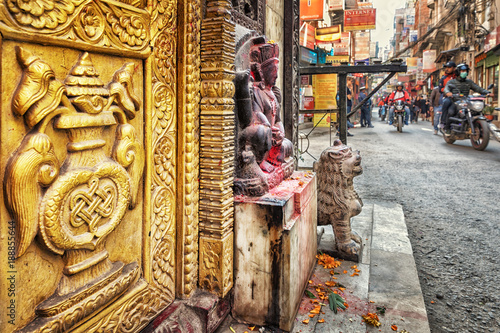 Hindu Temple in Thamel, Kathmandu, Nepal
