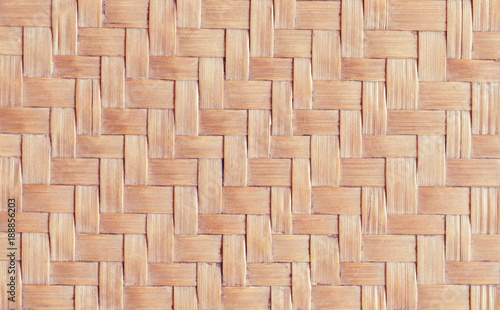 Traditional Thai style handcraft weave .Rattan texture for background