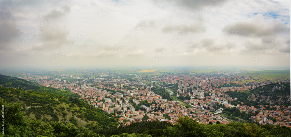 panoramic view of Asenovgrad town