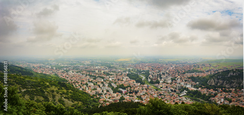 panoramic view of Asenovgrad town