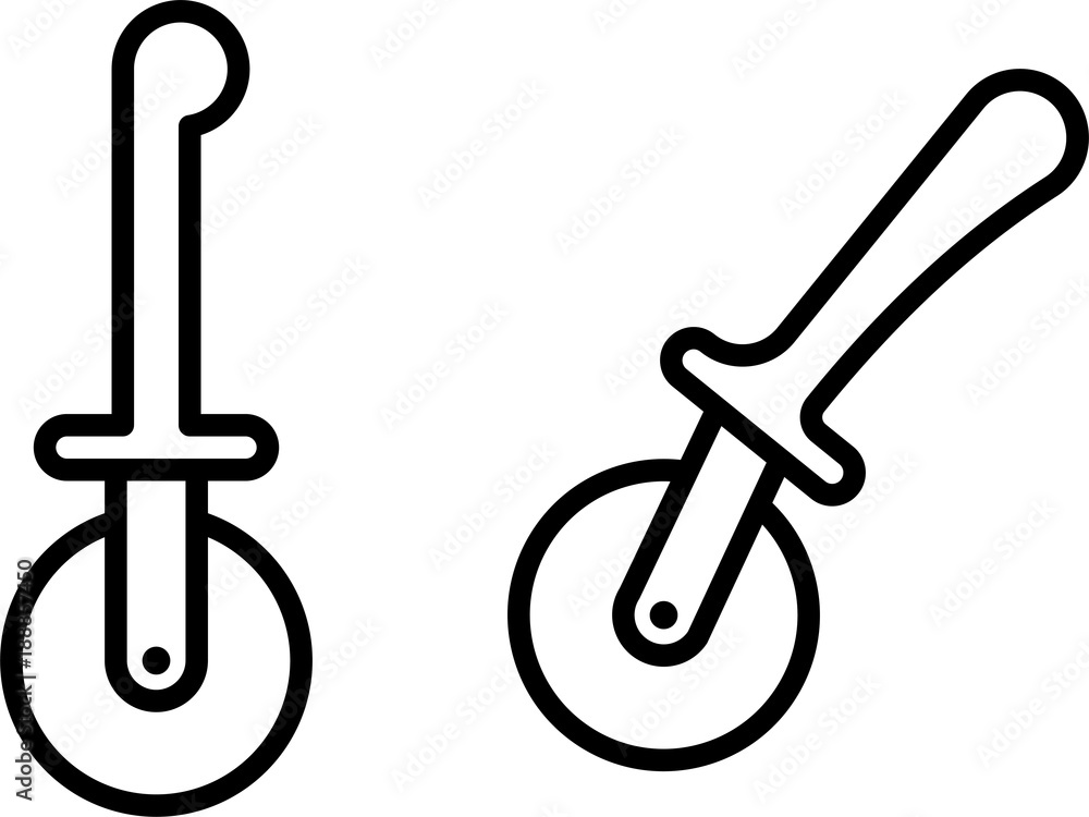 Pizza Cutter Icon, Pizza Slice Cutter Pizza Cutter Icon, Pizza Slice Cutter
