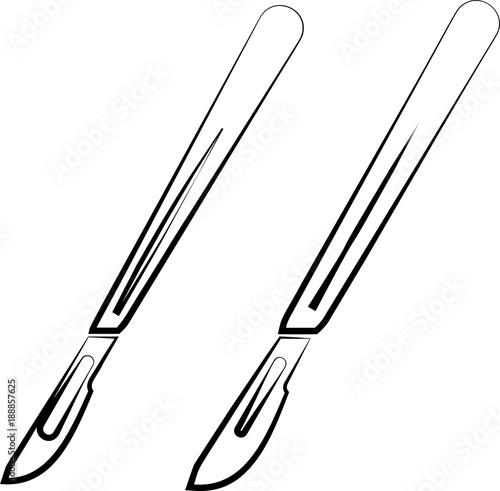 Surgical Scalpel Icon Design
