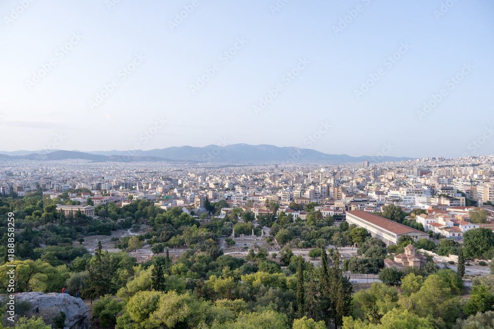 Athens - Landscape from Aeropago hill