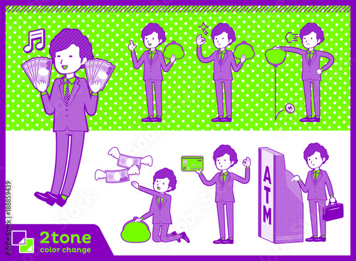 2tone type suit perm hair men_set 11