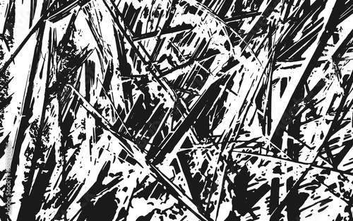 Black and White Grass Silhouette Texture Rustic Background