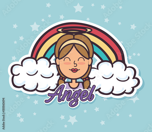 angel Fairy Godmother pop art vector illustration design
