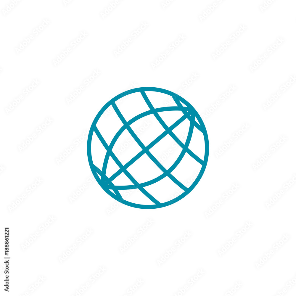 Globe vector design element icon, logo, travel agency concept Globe vector design element icon, logo, travel agency concept