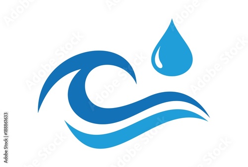 water wave hands logo
