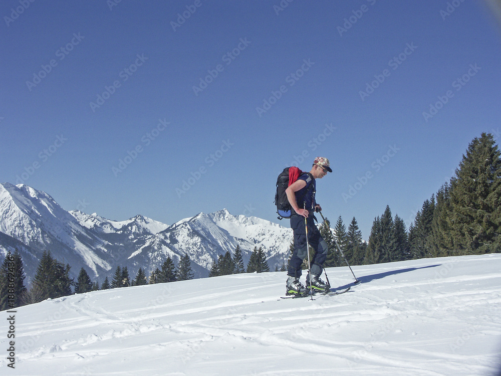 Skitourengeher im Sudelfeldgebiet