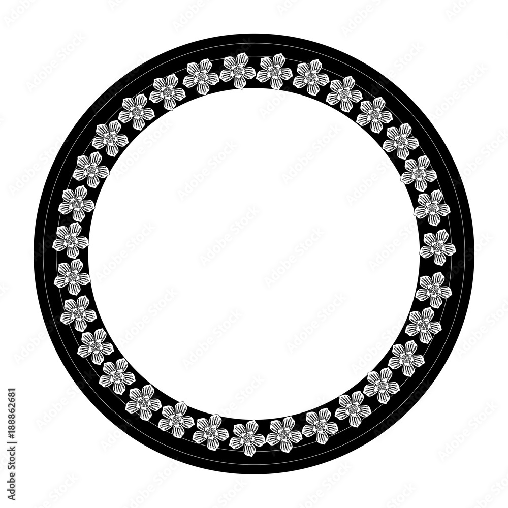decorative frame with flowers decorative frame with flowers