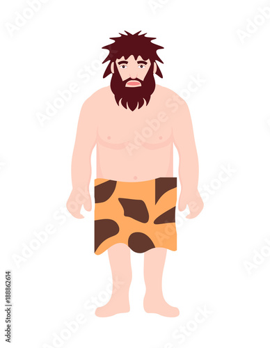 Stone age primitive man wear