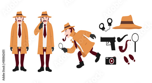 Big set of detective tools