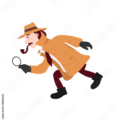 The character is a detective