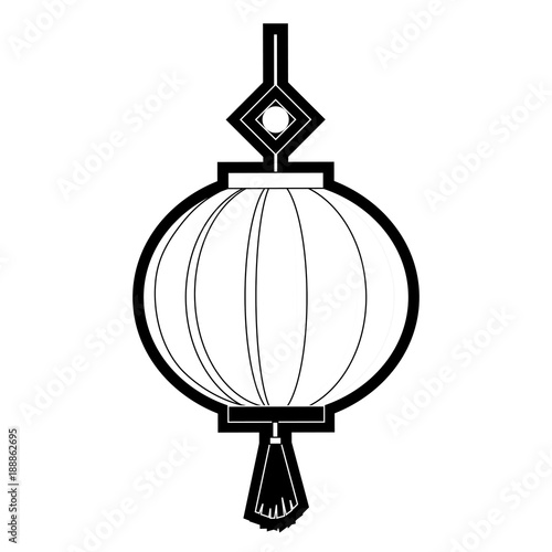 Chinese decorative lamp icon