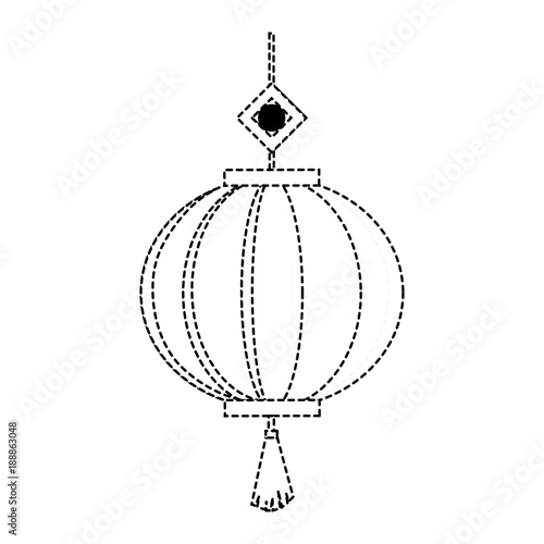 Chinese decorative lamp icon