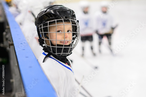 Kids ice hockey. 
