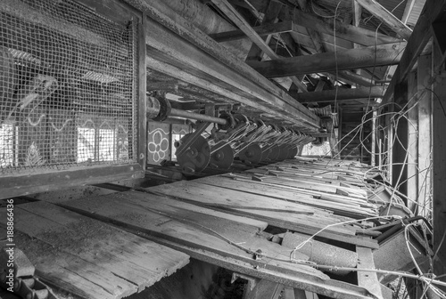 Detail of abandoned lumber mill