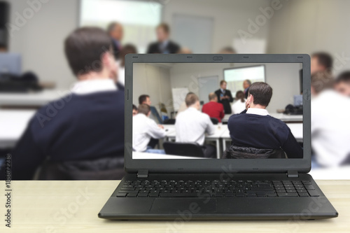 Conference on a computer display