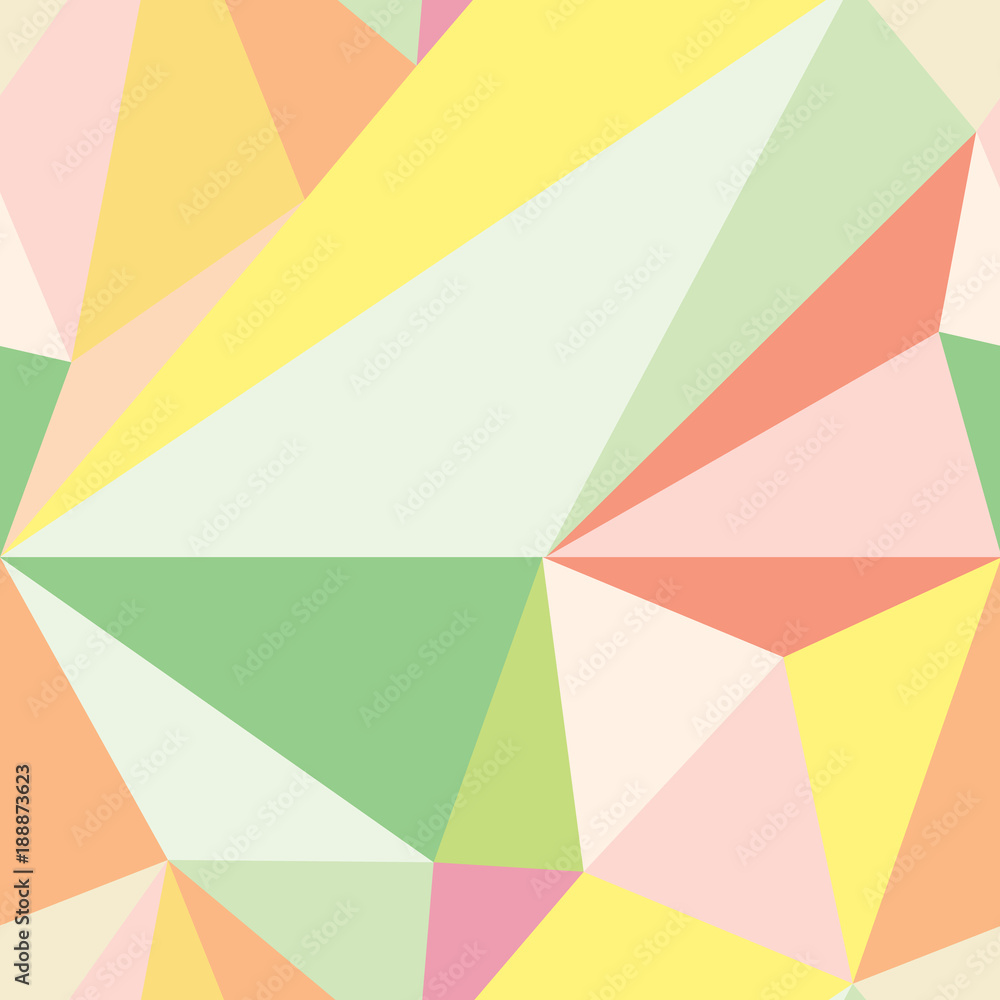 Seamless low poly pattern. Vector illustration