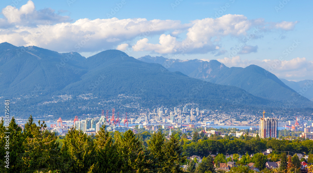 Vancouver City and North Shore Mountains