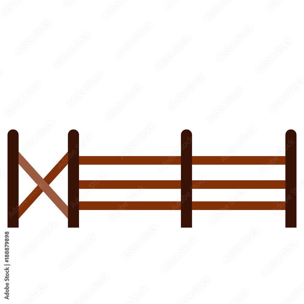 Fototapeta premium Isolated fence icon