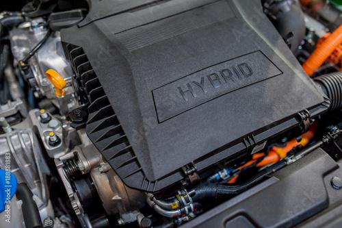 hybrid car engine photo