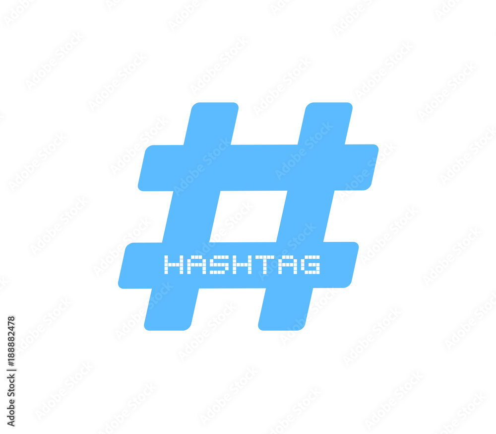 Obraz premium Hashtag symbol