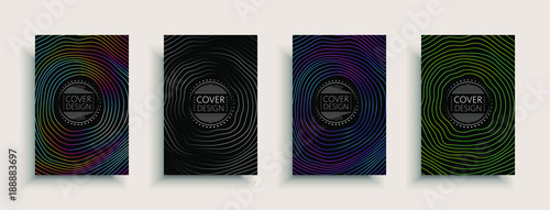 Cover design template, set with abstract fluid colors. Business modern A4 page layout. Colorful vector covers for branding, book, poster, banner, catalog,report,document or any pages.Blank text space.