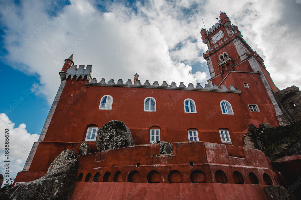 Obraz premium sintra old pena palace portugal