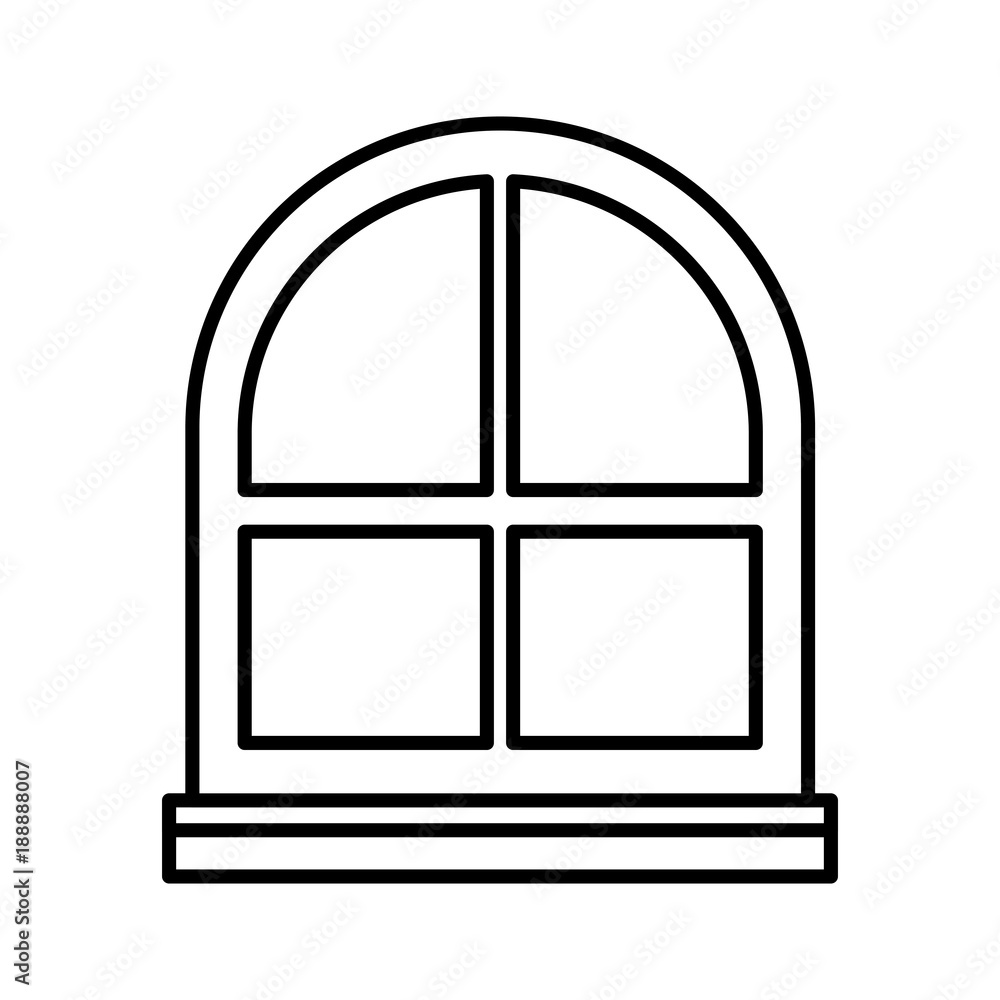 Interior window isolated icon vector illustration graphic design Interior window isolated icon vector illustration graphic design