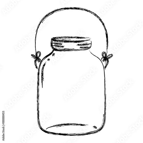 grunge middle mason glass with wire handle
