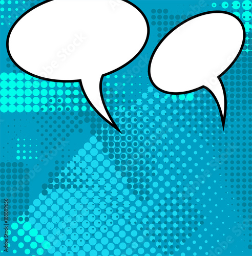 Comic Speech Bubble Pop Art Style