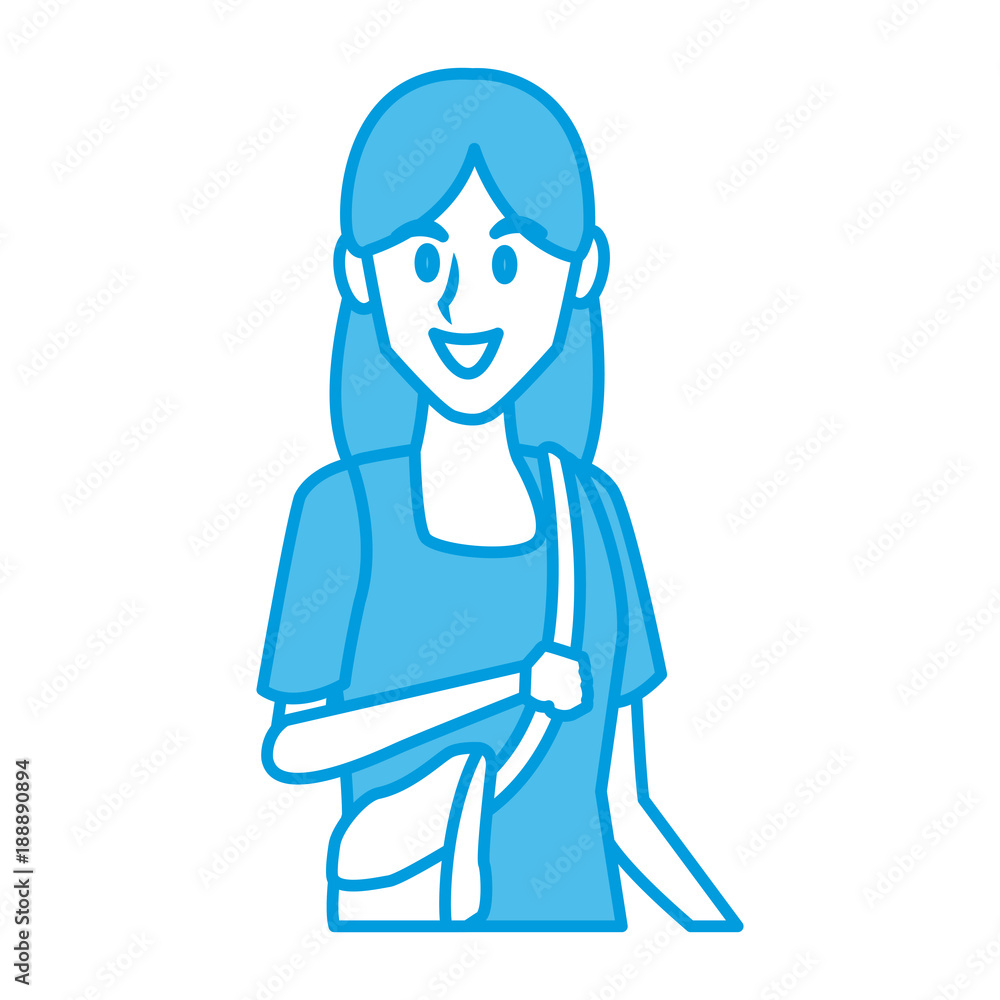 Young woman student cartoon icon vector illustration graphic design Young woman student cartoon icon vector illustration graphic design