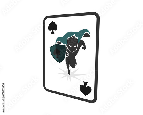 spade heroes ace mascot cartoon character