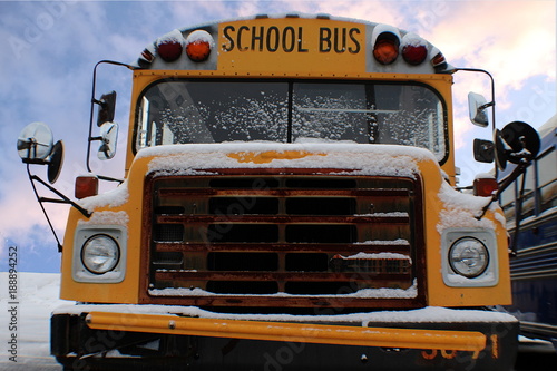 Snow on School Bus