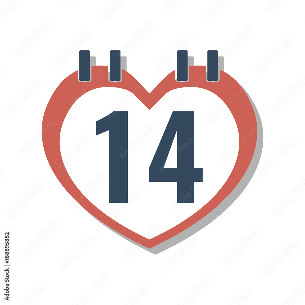 Number 14 Interlocking Number 14 Pictures With Heart