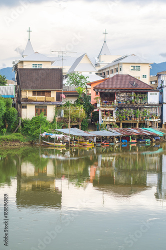 Old vilage near the river, Chanthaburi, Thailand © kitinut