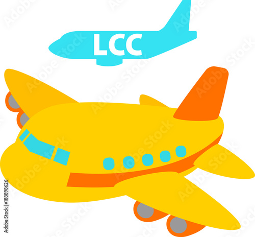 LCC、格安航空会社の旅客機