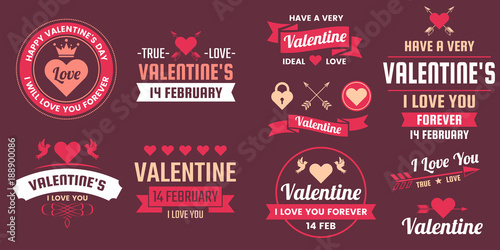 Valentine template banner Vector background for banner