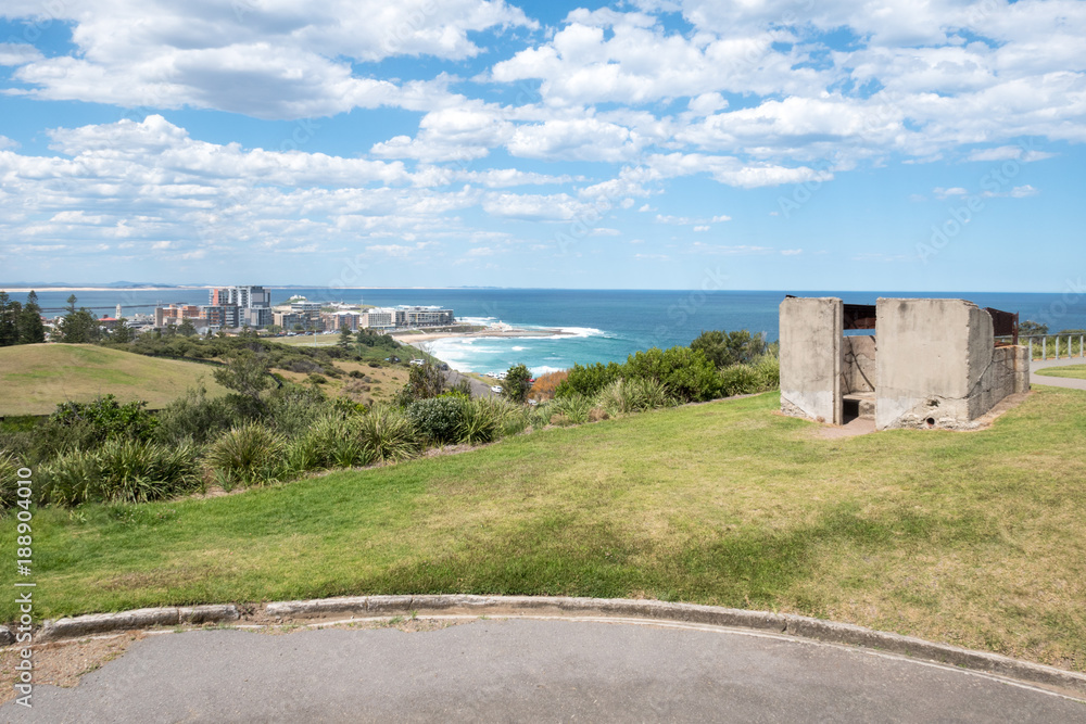 Newcastle from abandoned gun emplacement