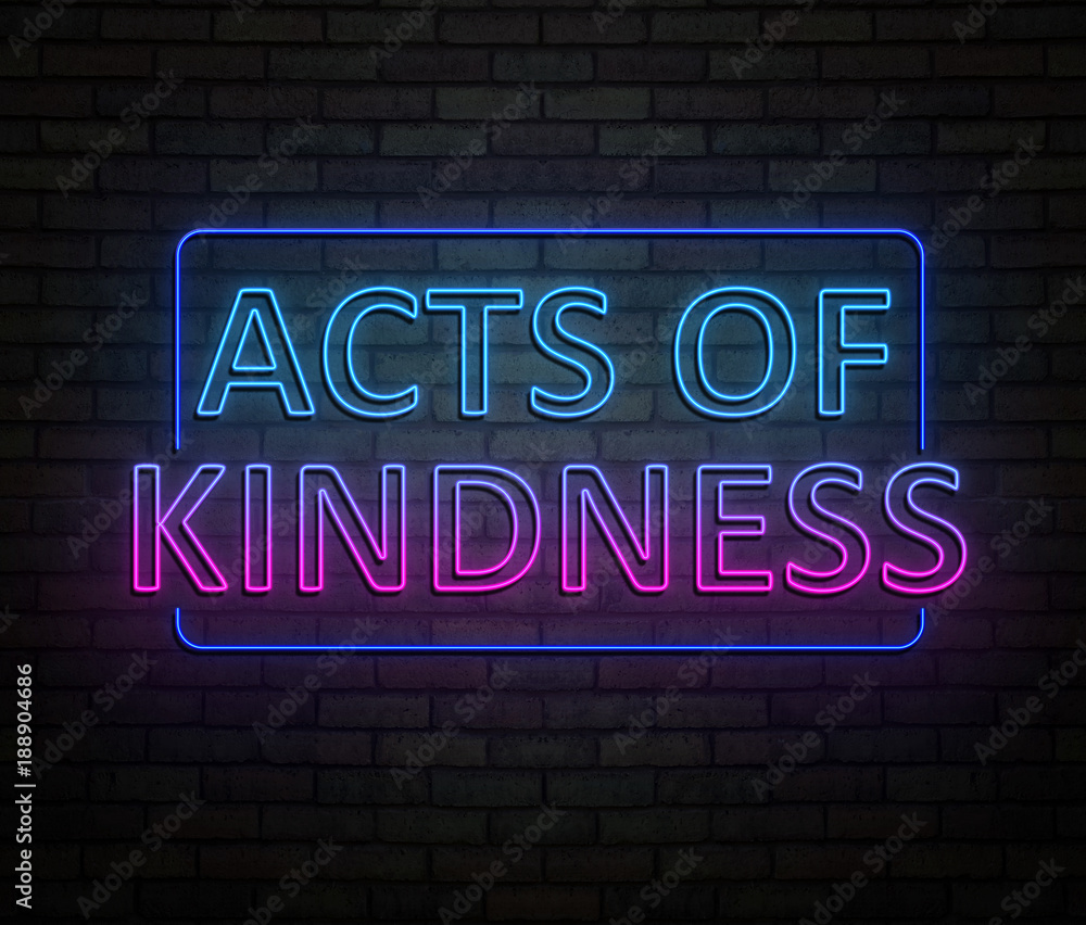 Acts of kindness concept.