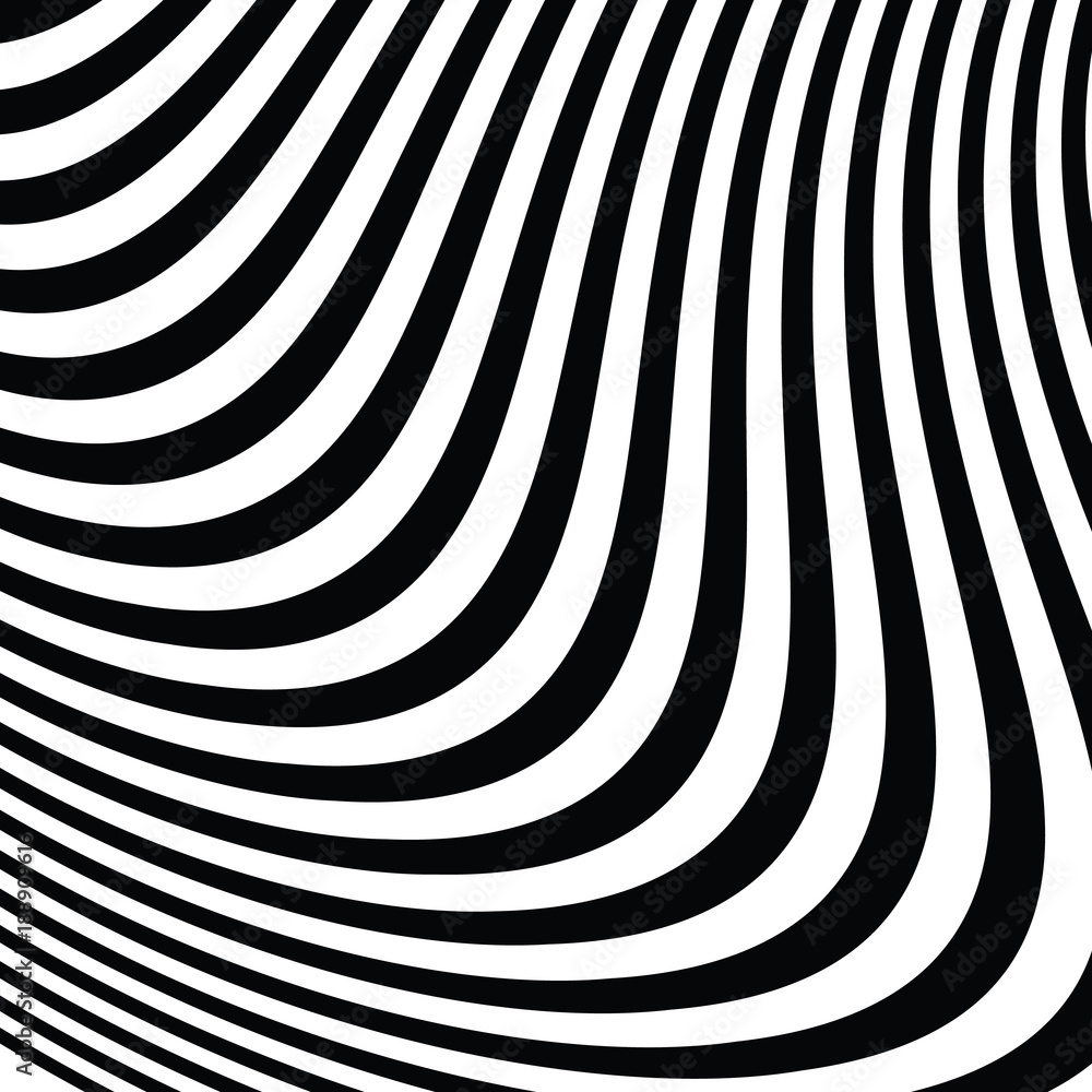 Fototapeta premium Abstract Black and White Modern Striped Background