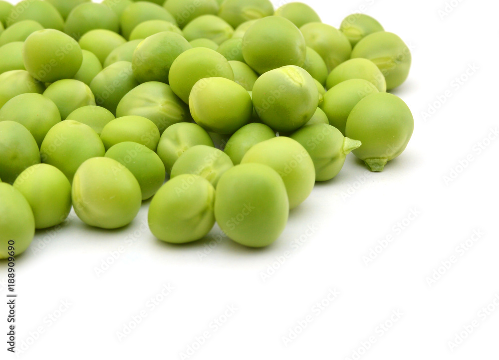 fresh green peas isolated on a white background. Studio photo fresh green peas isolated on a white background. Studio photo