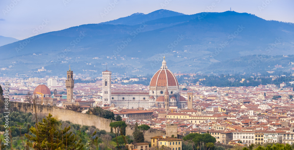 Florence et la Cathédrale Santa Maria del Fiore, Toscane en Italie