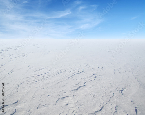 field of snow