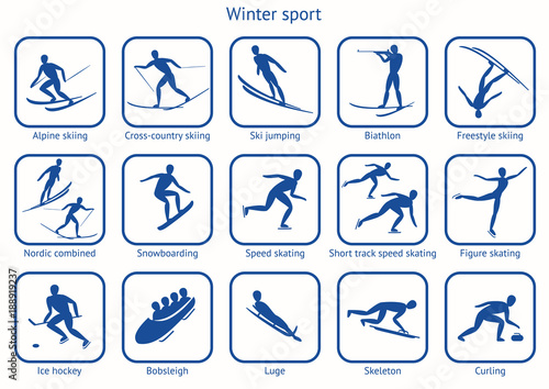 Winter sport and game.