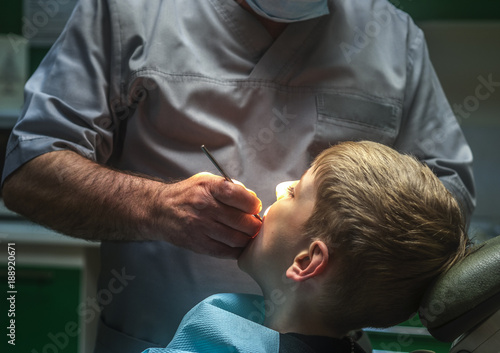 dentist heals caucasian boy