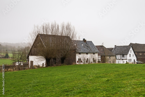 Characteristic houses in the southern part of the Dutch province of Limburg